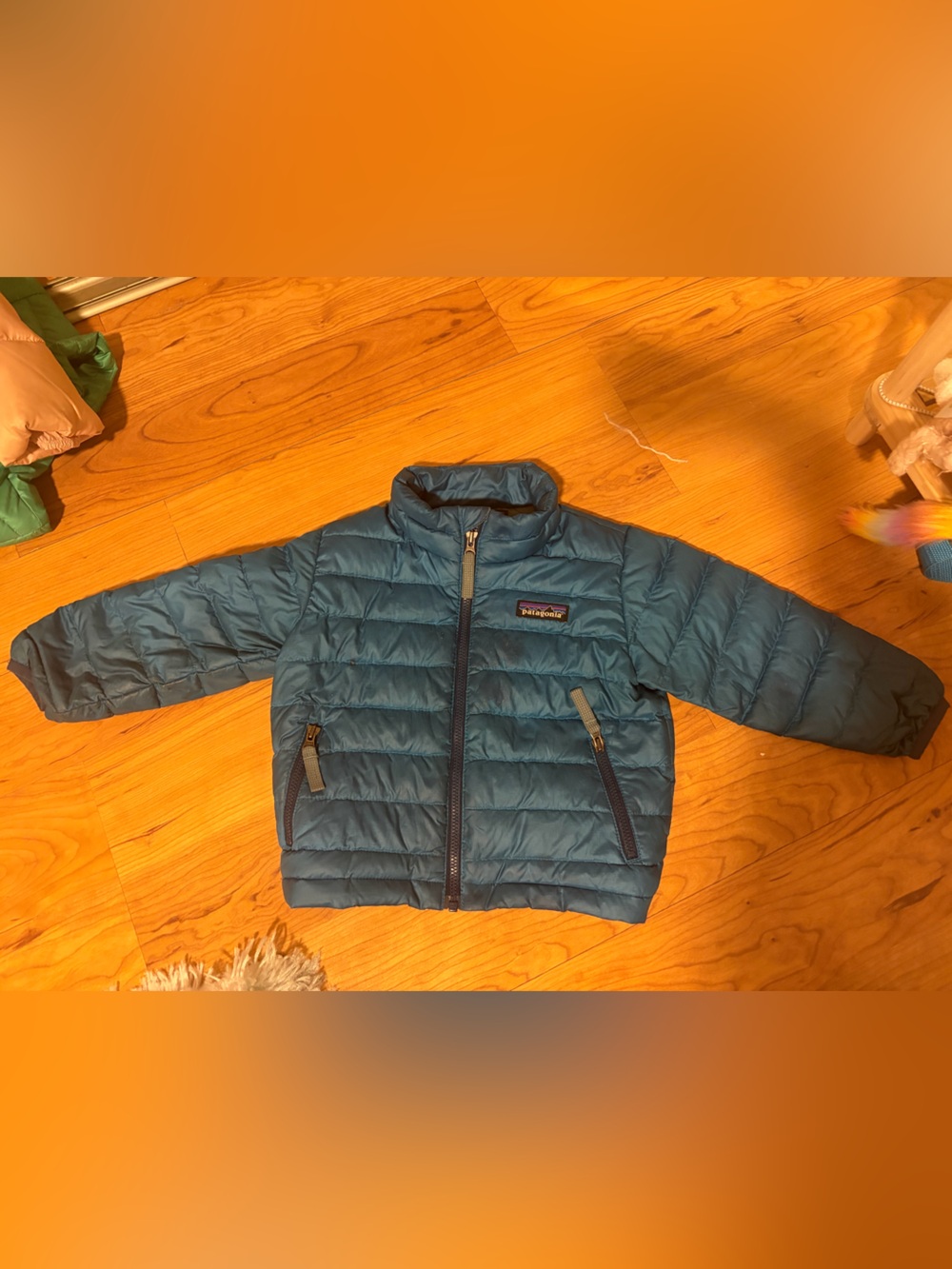 Patagonia Kids Teal Puffer Jacket 12-18 month